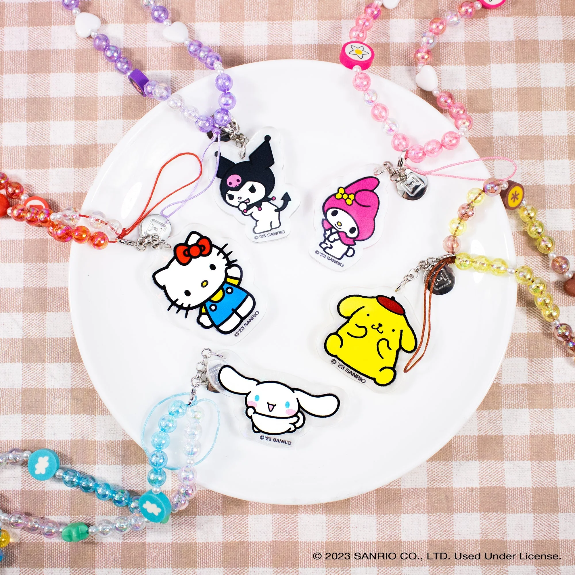 Badtz-maru Beaded Charm Mobile Phone Wrist Strap - Image 7