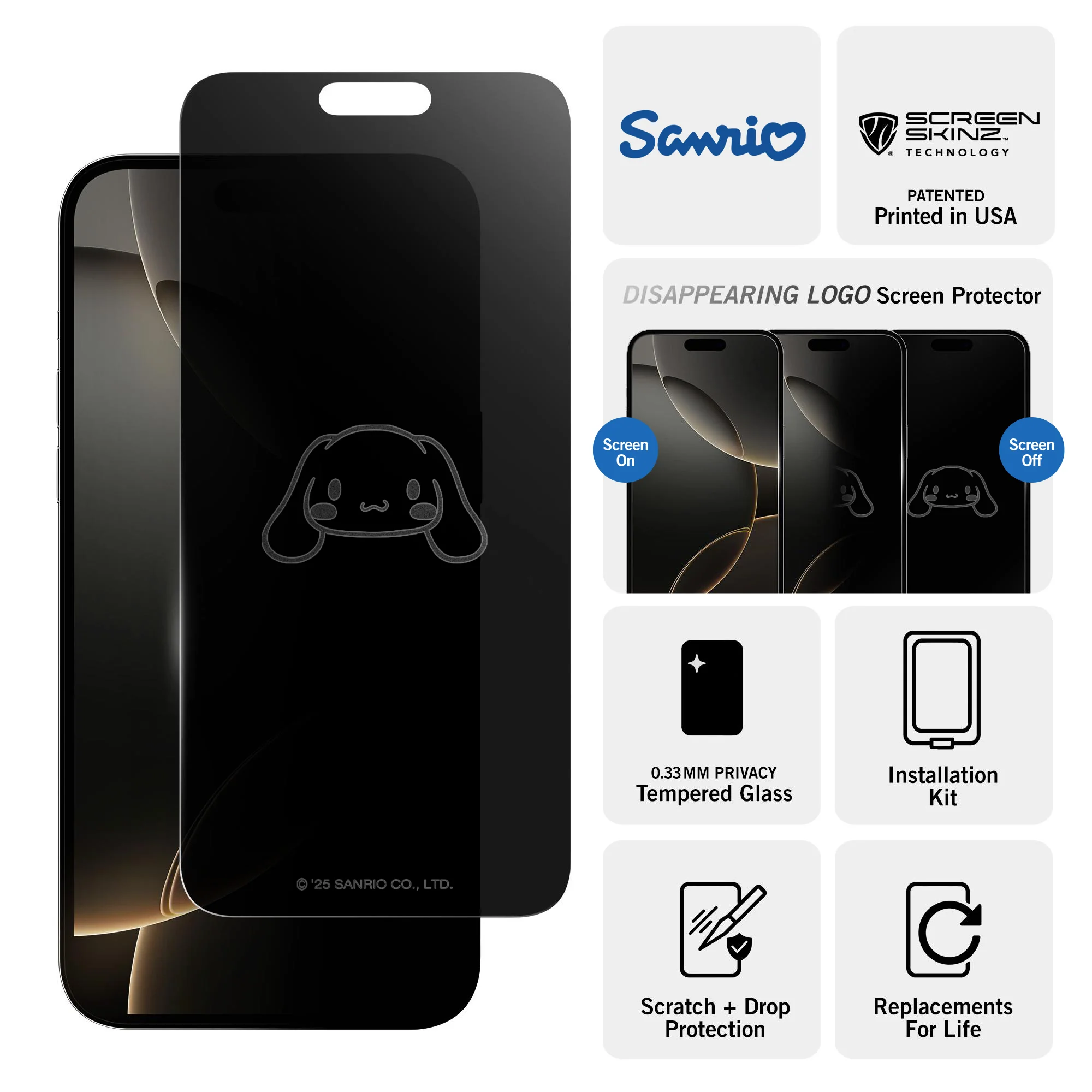 Cinnamoroll x Screen Skinz Privacy Screen Protector - Image 3