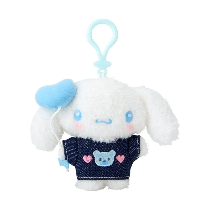 Cinnamorolll Keychain Mascot Clip (Denim Patch Series)