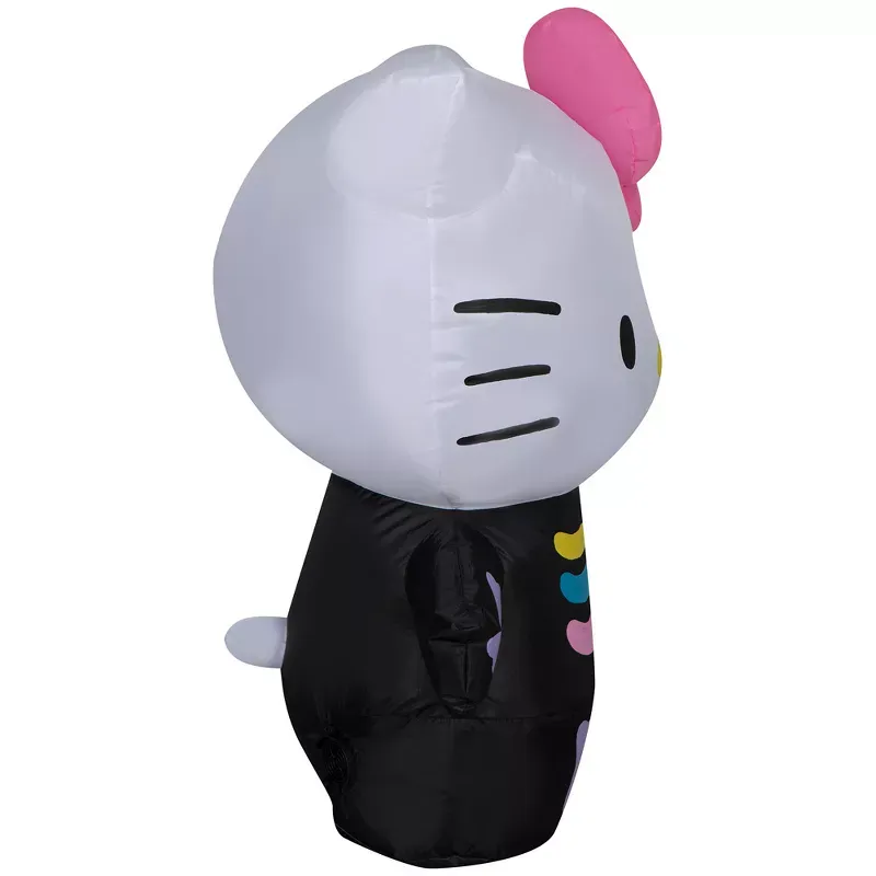 Hello Kitty 3ft Airblown Inflatable (Neon Skeleton) - Image 4