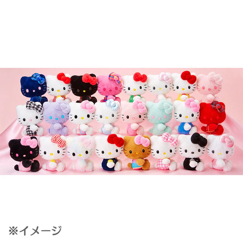 Hello Kitty 50th Anniv. Plush Mascot (Red Tartan) - Image 4