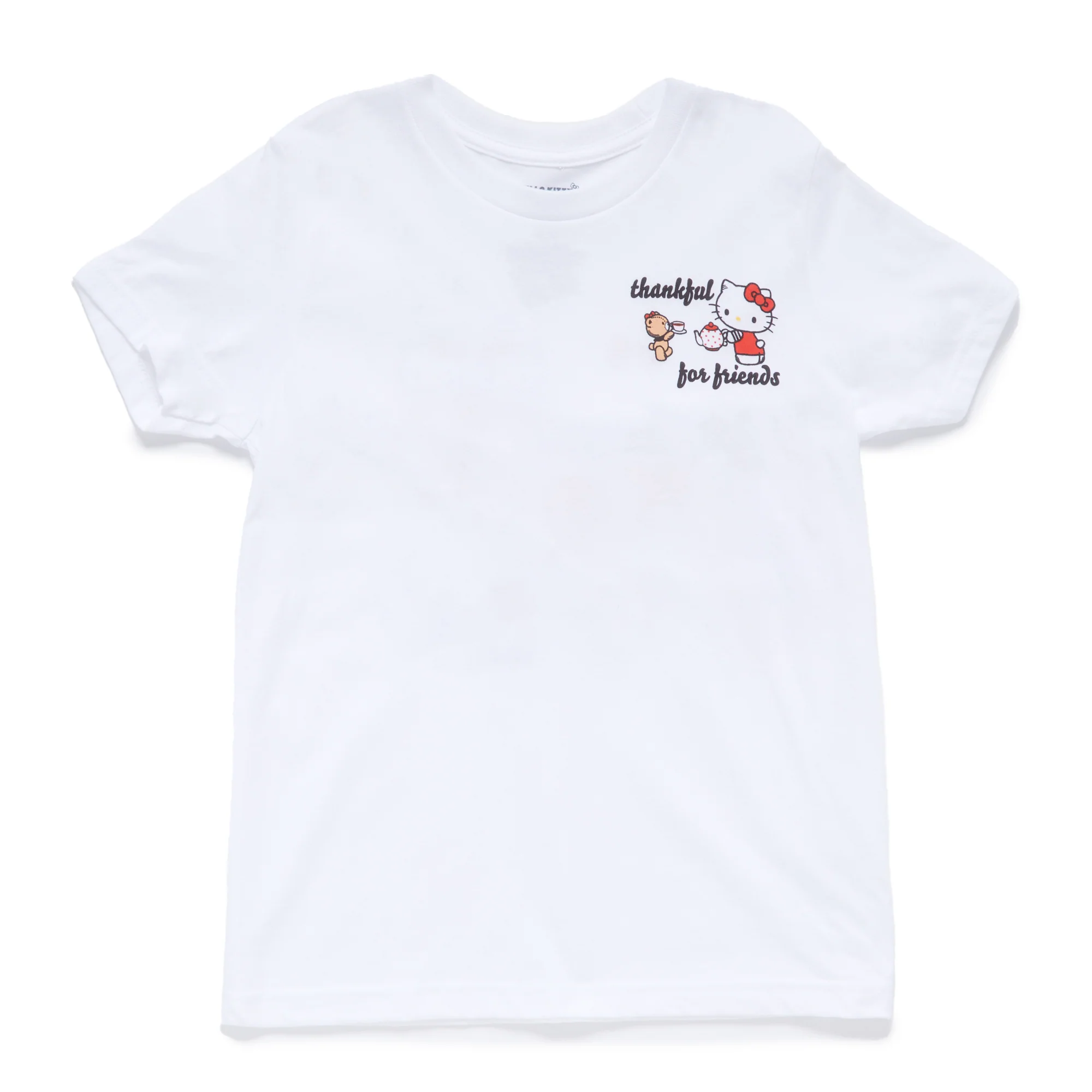 Hello Kitty and Friends Big Kids Thankful For Friends Tee (White)