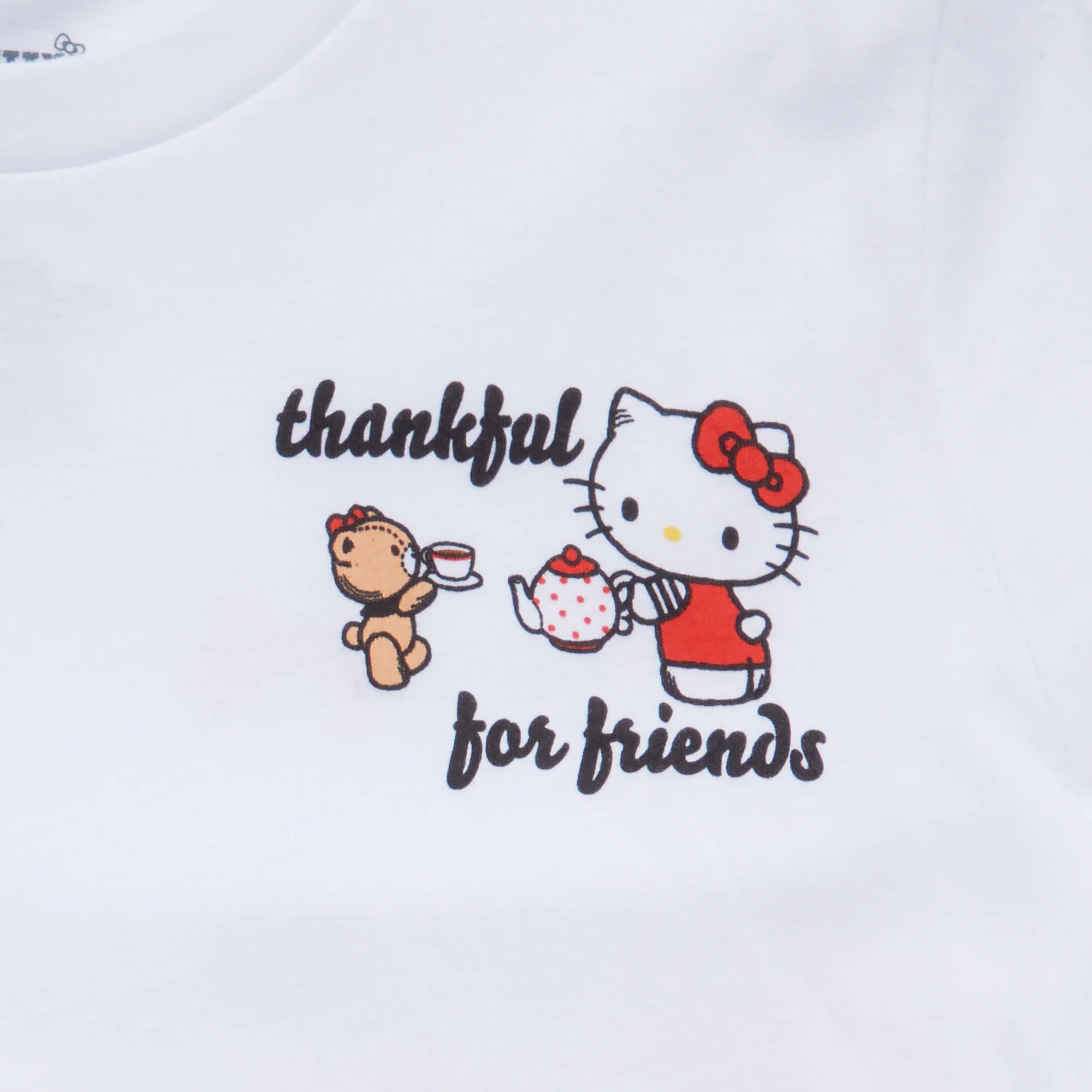 Hello Kitty and Friends Big Kids Thankful For Friends Tee (White) - Image 3