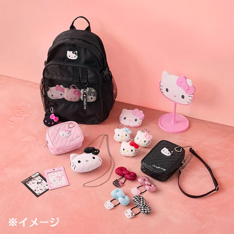 Hello Kitty Black Quilted Zipper Pouch (I Love Hello Kitty Series) - Image 6