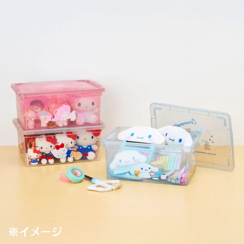 Hello Kitty Clear Glitter Storage Bin (S) - Image 4