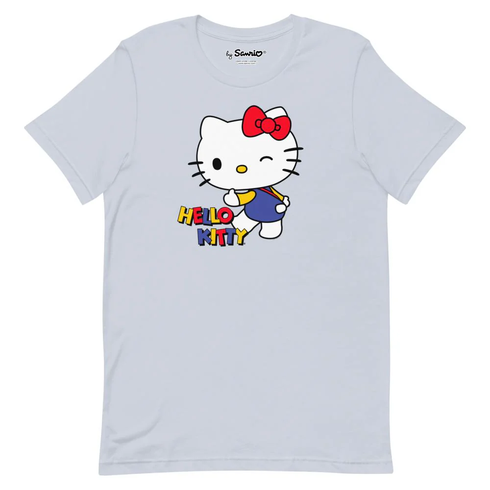 Hello Kitty Primary Logo T-Shirt Light Blue