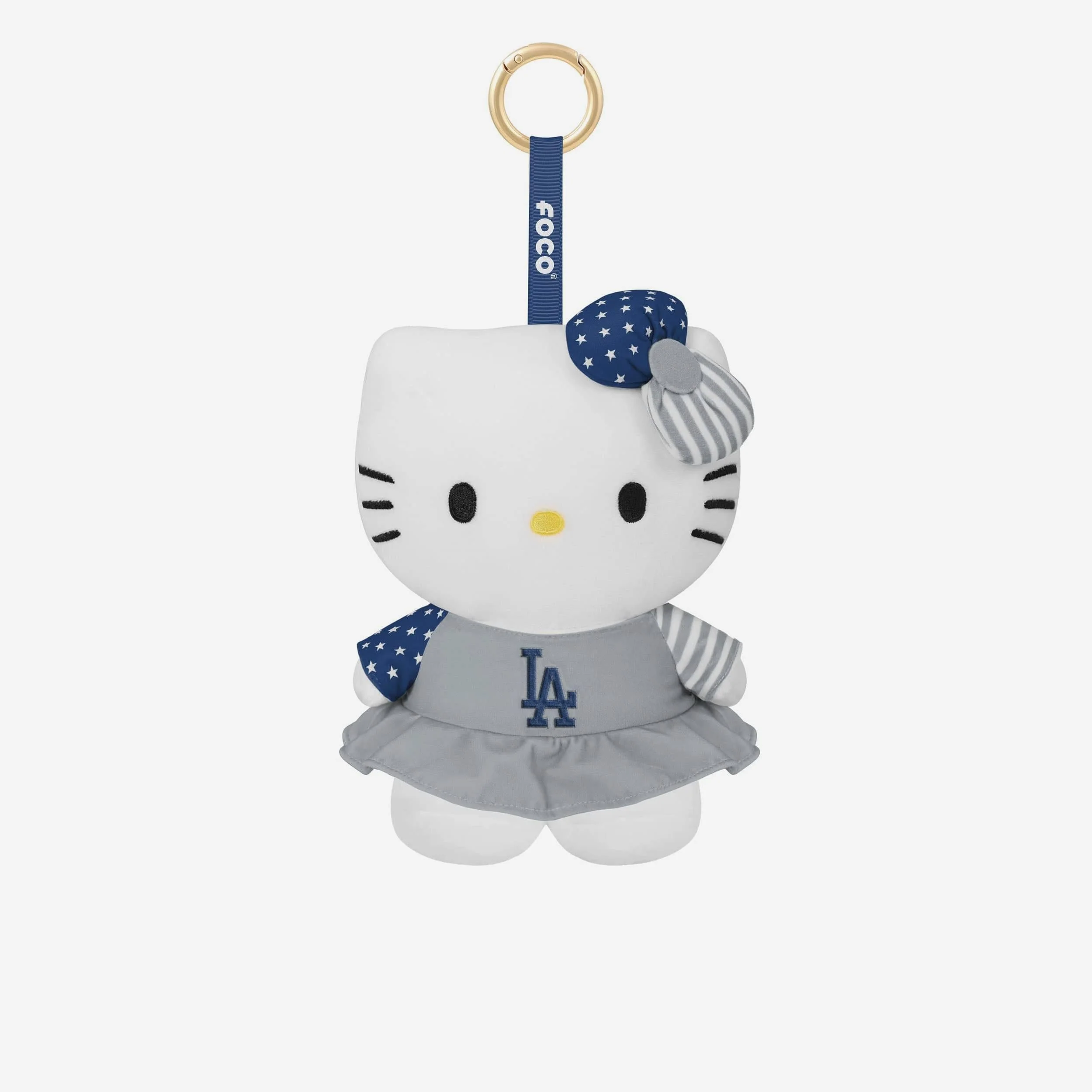 Hello Kitty x Los Angeles Dodgers Plush Mascot Keychain (Americana)