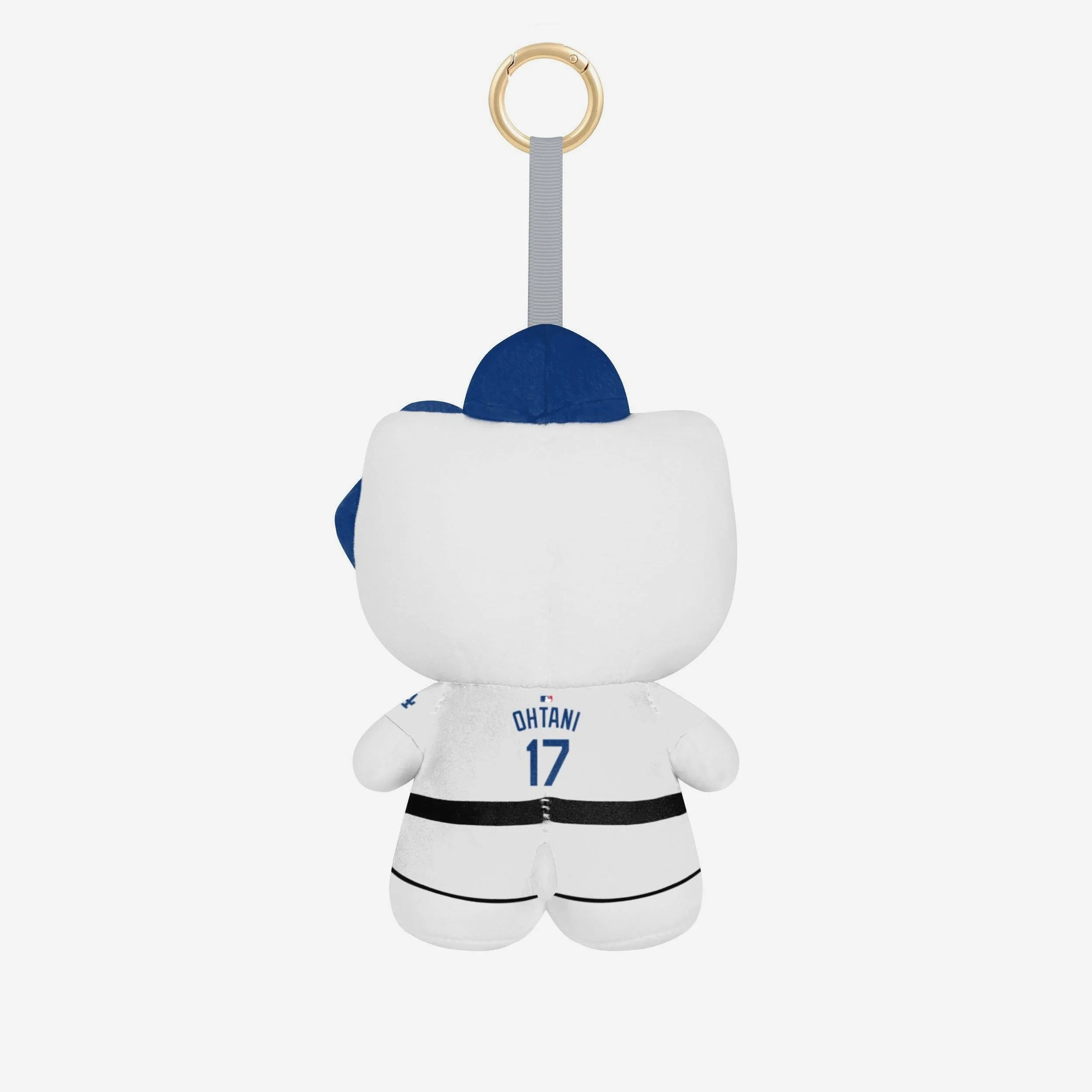 Hello Kitty x Los Angeles Dodgers Plush Mascot Keychain (Shohei Ohtani) - Image 2