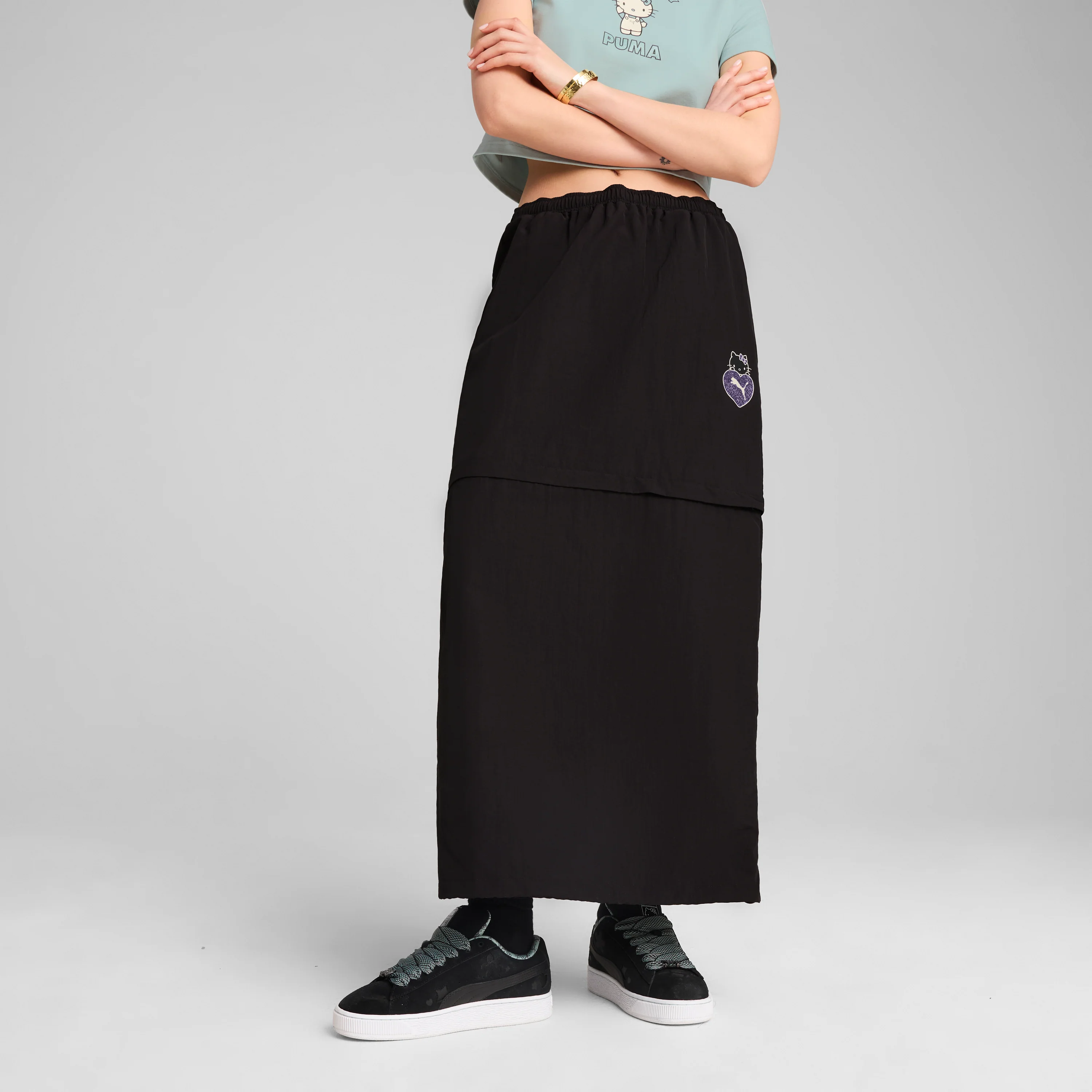 Hello Kitty x PUMA Woven Convertible Maxi Skirt (PUMA Black)