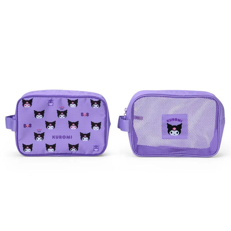 Kuromi 2-pc Travel Pouch Set