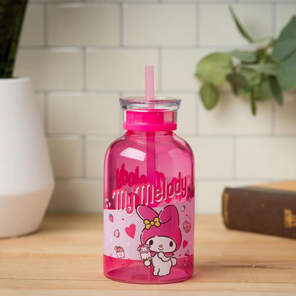 My Melody 15oz Mini Milk Bottle Glass Tumbler - Image 2