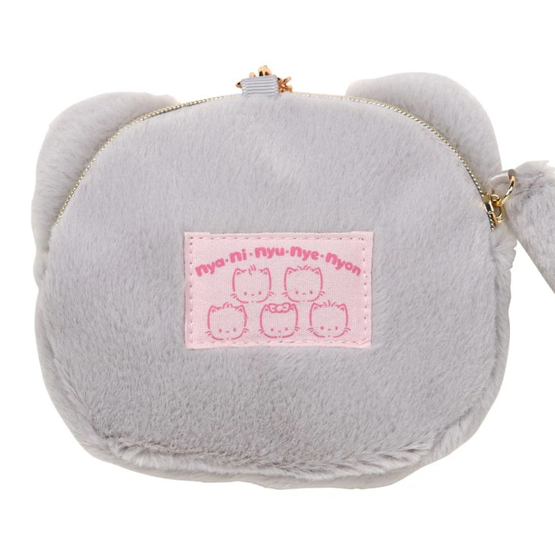 Nya Ni Nyu Nye Nyon Plush Mini Face Pouch (Sanrio Cat Club Series) - Image 4