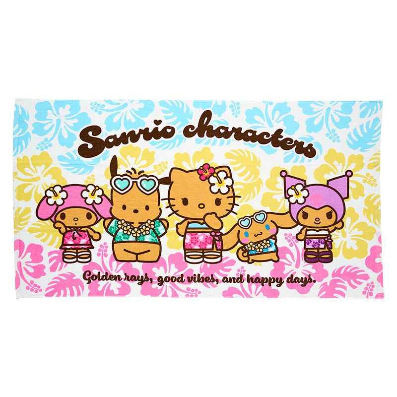 Sanrio Characters Bath Towel (Suntan Series)